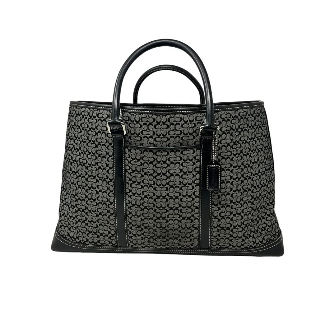 Coach Signature C Logo Business Satchel Tote Bag Mini C ‎ Signature